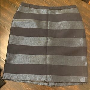 Tommy Hilfiger Metallic Striped Skirt Womens Preppy Classic size 6
